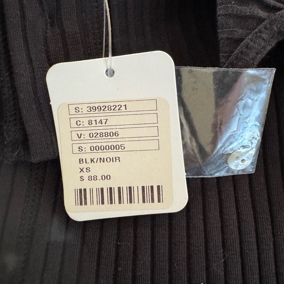 Free people black ribbed dress NWT - Picture 5 of 5